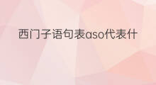 西门子语句表aso代表什么 重庆西门子cps电源型号