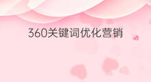 360关键词优化营销 台前360关键词优化
