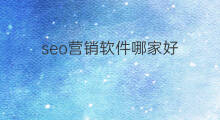 seo营销软件哪家好 北京seo营销哪家好