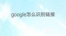 google怎么识别链接 google如何识别物体