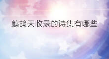 鹧鸪天收录的诗集有哪些 杜甫草堂收录的诗集有哪些