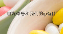 自媒体号和我们的ip有什么区别 自媒体IP号是什么