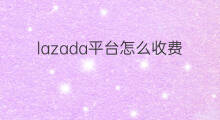 lazada平台怎么收费的 lazada平台怎么收费