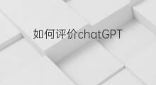 如何评价chatGPT 如何评价chatgpt