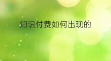 知识付费如何出现的 如何绕过知识付费