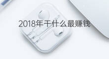 2018年干什么最赚钱 2018年干什么赚钱