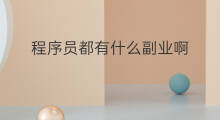 程序员都有什么副业啊 程序员怎么增加副业