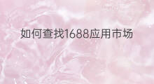 如何查找1688应用市场 aso如何优化应用市场