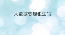 大数据变现犯法吗 大数据怎么变现