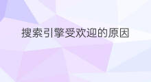 搜索引擎受欢迎的原因 搜索引擎还受欢迎吗