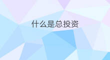 什么是总投资 chatgpt总投资多少