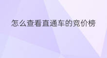 怎么查看直通车的竞价榜 淘宝直通车竞价技巧
