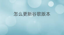 怎么更新谷歌版本 快手如何更新版本