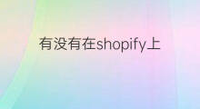 有没有在shopify上开店的人 有没有会快手的人