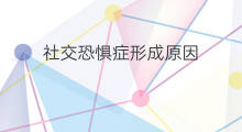社交恐惧症形成原因 社交恐惧症形成的原因