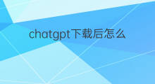chatgpt下载后怎么变成中文(chatgpt怎么变成中文界面)