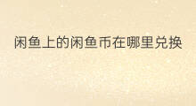 闲鱼上的闲鱼币在哪里兑换 闲鱼抽奖的闲鱼币在哪