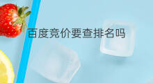 百度竞价要查排名吗 百度竞价怎么查外地排名