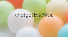 chatgpt投资情况(chatgpt投资)