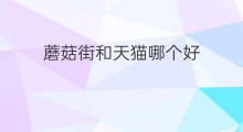 蘑菇街和天猫哪个好 蘑菇街小店怎么开