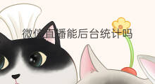 微信直播能后台统计吗 微信直播看过人数统计吗