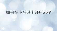 如何在亚马逊上开店流程 怎么亚马逊开店流程