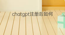 chatgpt注册后如何使用(chatgpt注册成功后如何使用)