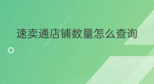 速卖通店铺数量怎么查询 怎么查询速卖通