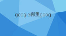 google哪里google google跟google区别