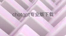 chatgpt专业版下载(chatgpt专业版)