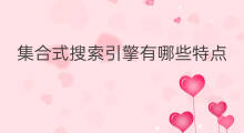 集合式搜索引擎有哪些特点 荷兰搜索引擎有哪些特点