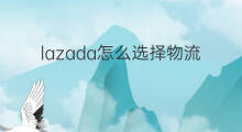 lazada怎么选择物流 lazada颜色选择