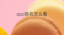 aso排名怎么看 openai排名怎么看