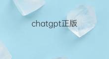 chatgpt正版(正版chatgpt图标)