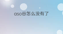aso谷怎么没有了 加入aso谷费用