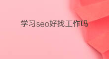 学习seo好找工作吗 快手审核好找工作吗