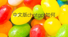 中文版chatgpt如何按照使用 chatgpt如何使用中文版