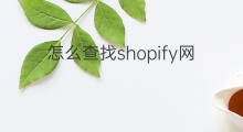 怎么查找shopify网站 如何查找shopify