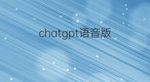 chatgpt语音版 chatgpt语音功能