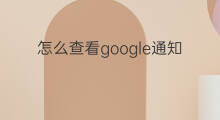 怎么查看google通知 Google怎么查看