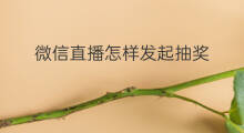 微信直播怎样发起抽奖 快手怎样发起抽奖