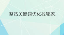整站关键词优化找哪家 整站优化关键词大全