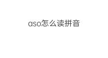 aso怎么读拼音 亚马逊拼音怎么读