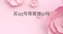 买qq号需要挂ip吗 买的qq号挂IP时需要注意什么