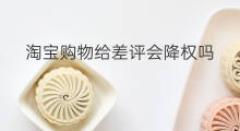 淘宝购物给差评会降权吗 差评卖家会降权吗