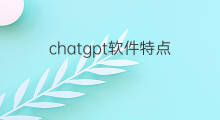 chatgpt软件特点(chatgpt特点)