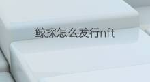 鲸探怎么发行nft 鲸探NFT怎么出售