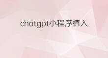 chatgpt小程序植入广告犯法吗(chatgpt植入现有小程序)