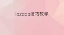 lazada技巧教学 快手带货技巧教学