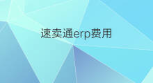 速卖通erp费用 速卖通入账费用